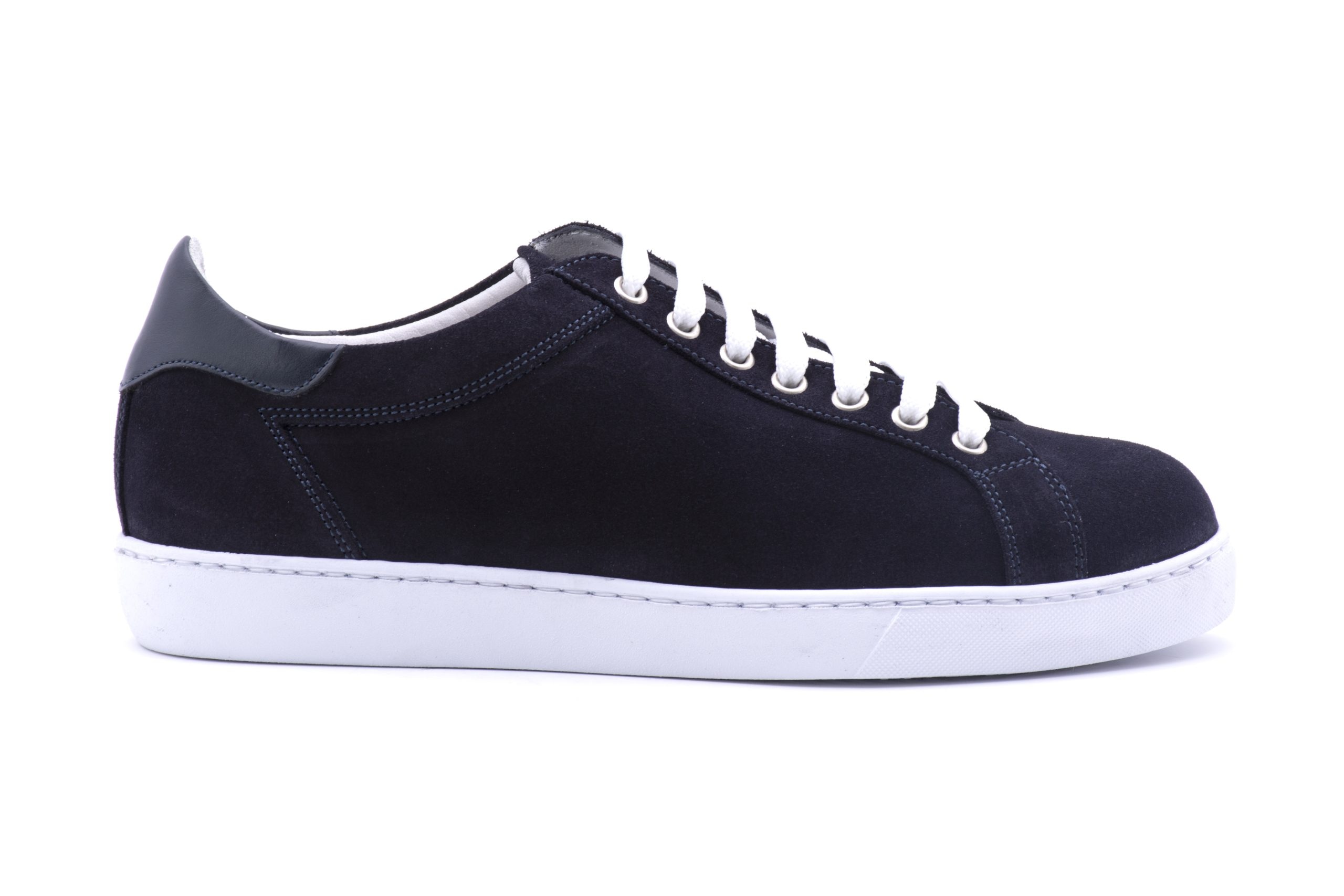Sneaker pelle scamosciata intrecciata