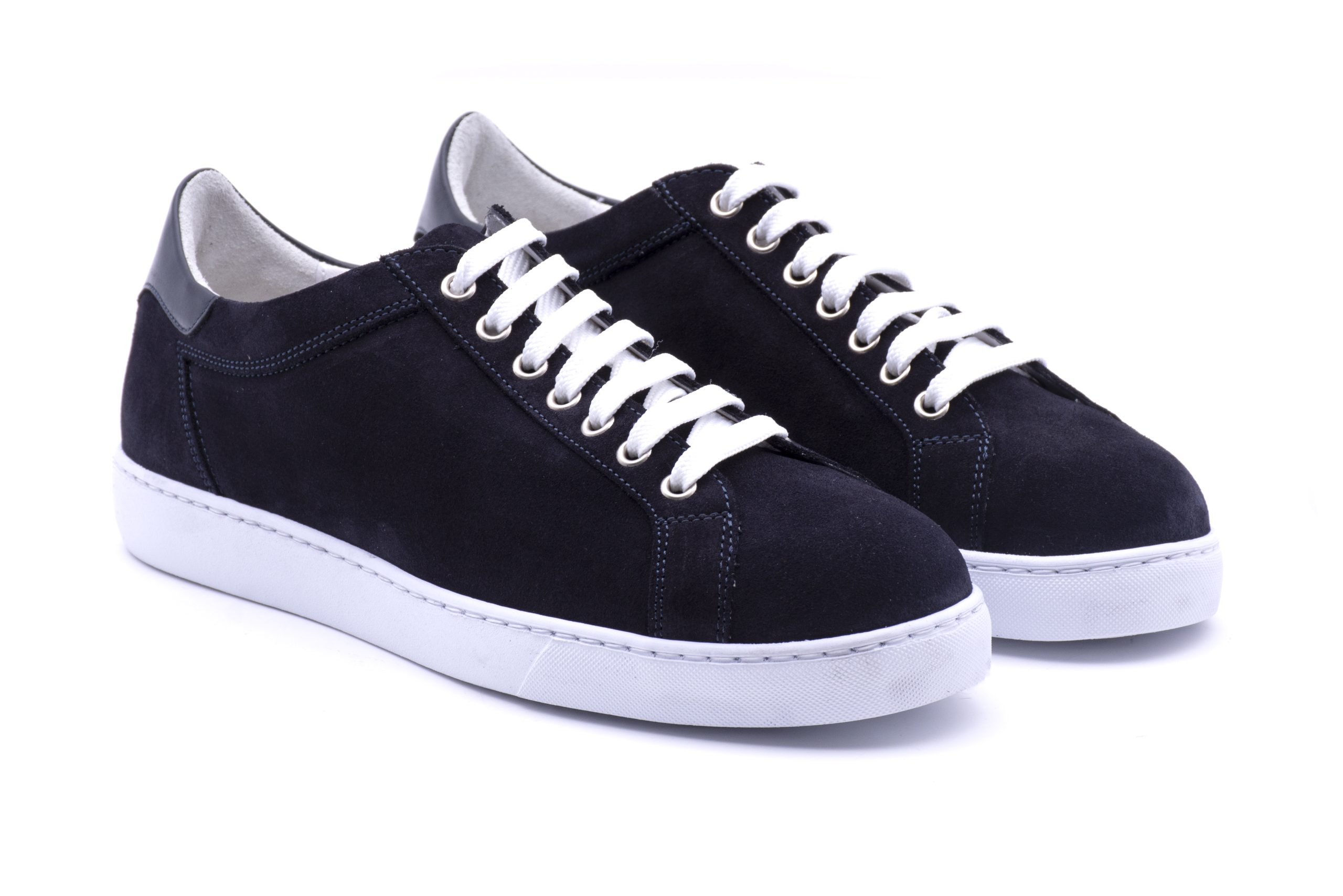 Sneaker pelle scamosciata intrecciata