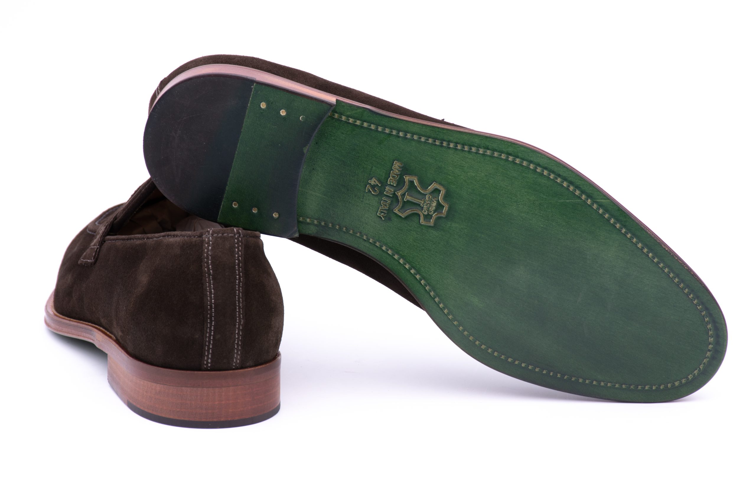 Mocassino passante suola verde