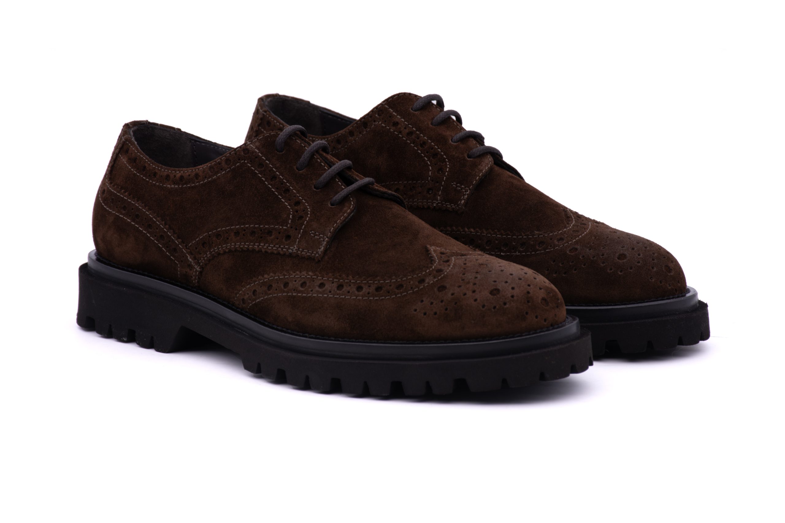 Derby Scamosciato con Fori 22755