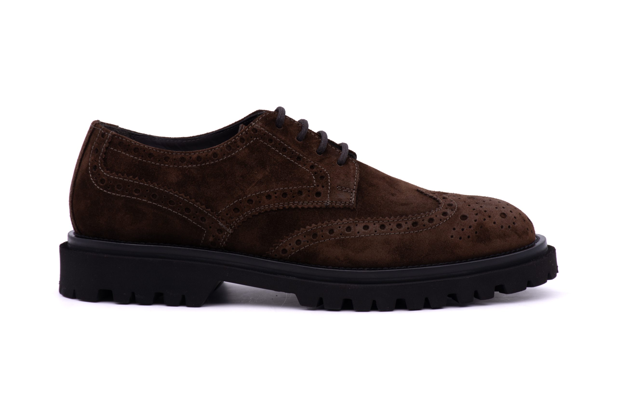 Derby Scamosciato con Fori 22755