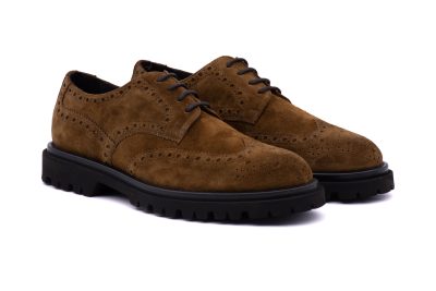 Derby Scamosciato con Fori 22755