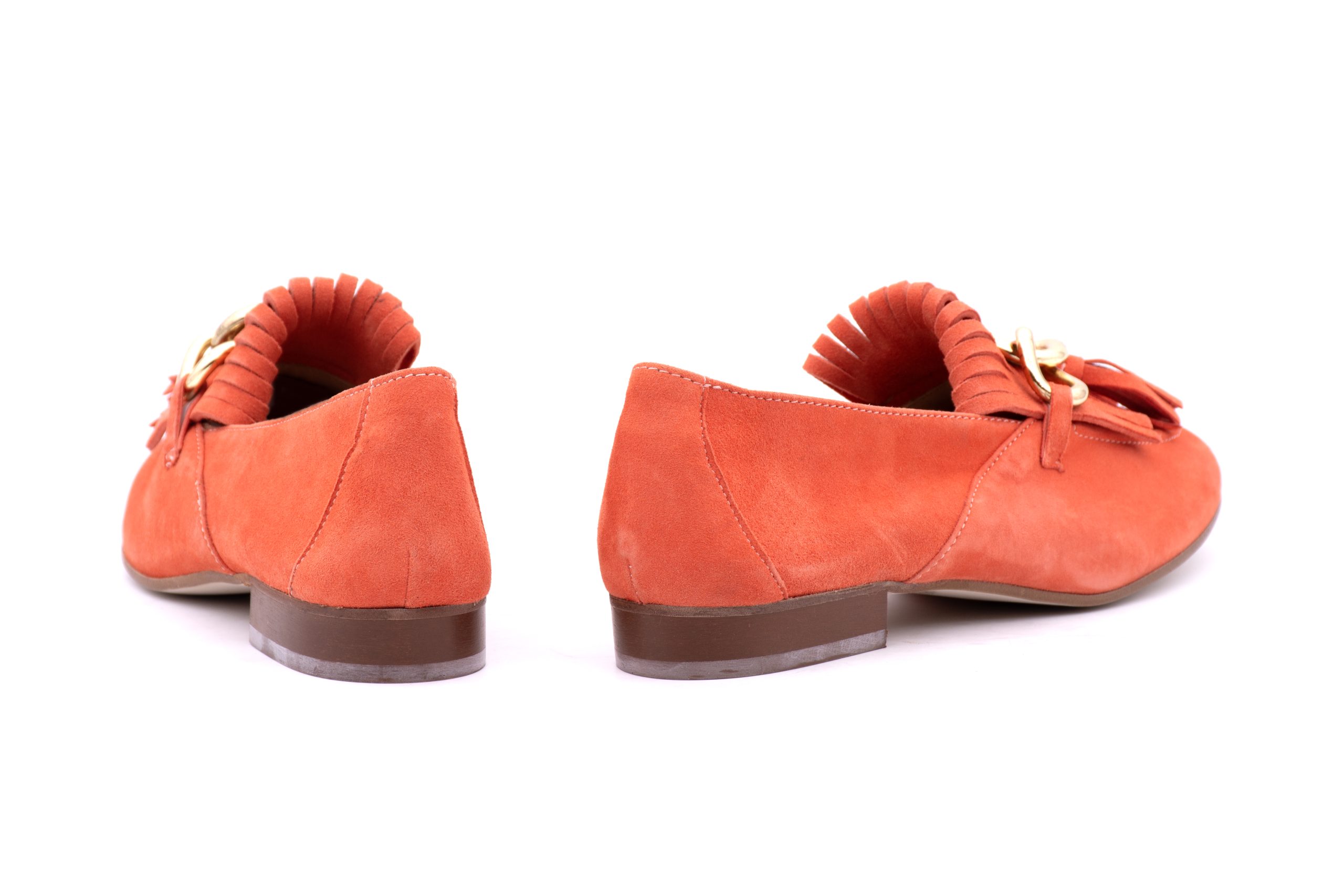 Mocassino Scamosciato con Frange