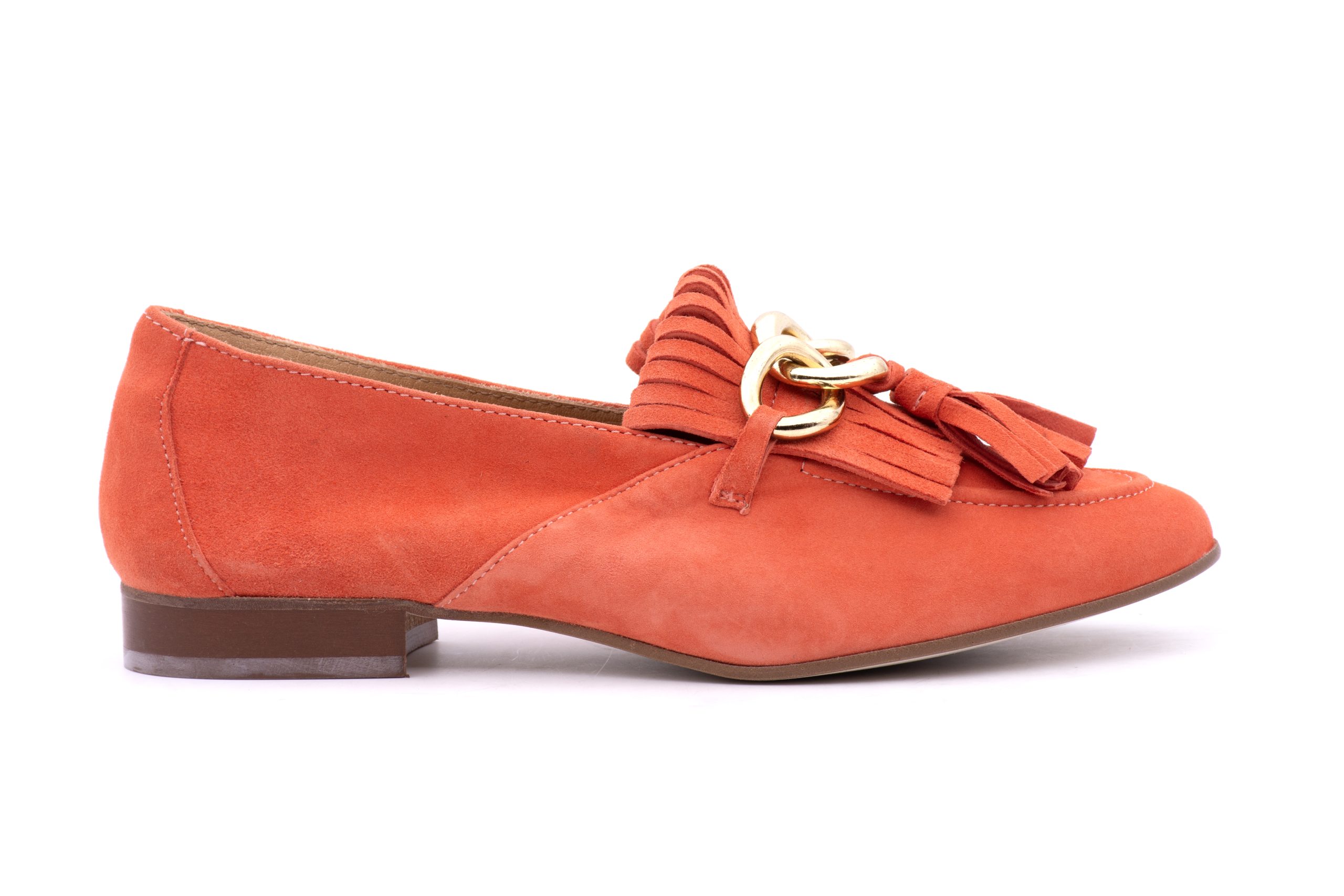 Mocassino Scamosciato con Frange