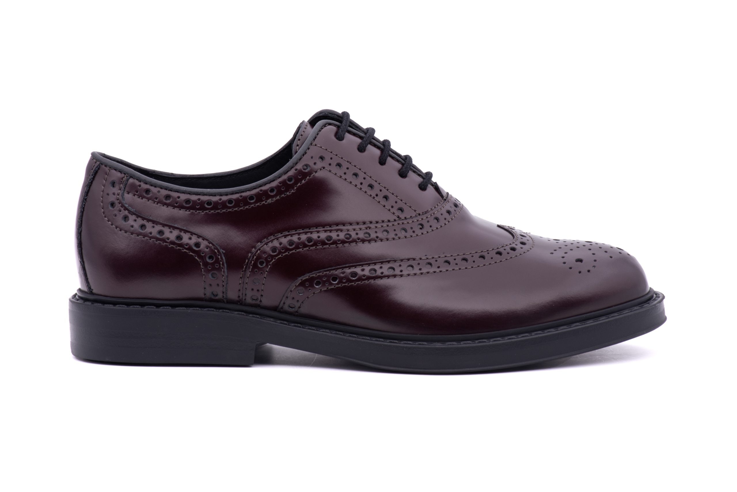 Derby Full Brogue in brushed leather - Image 4