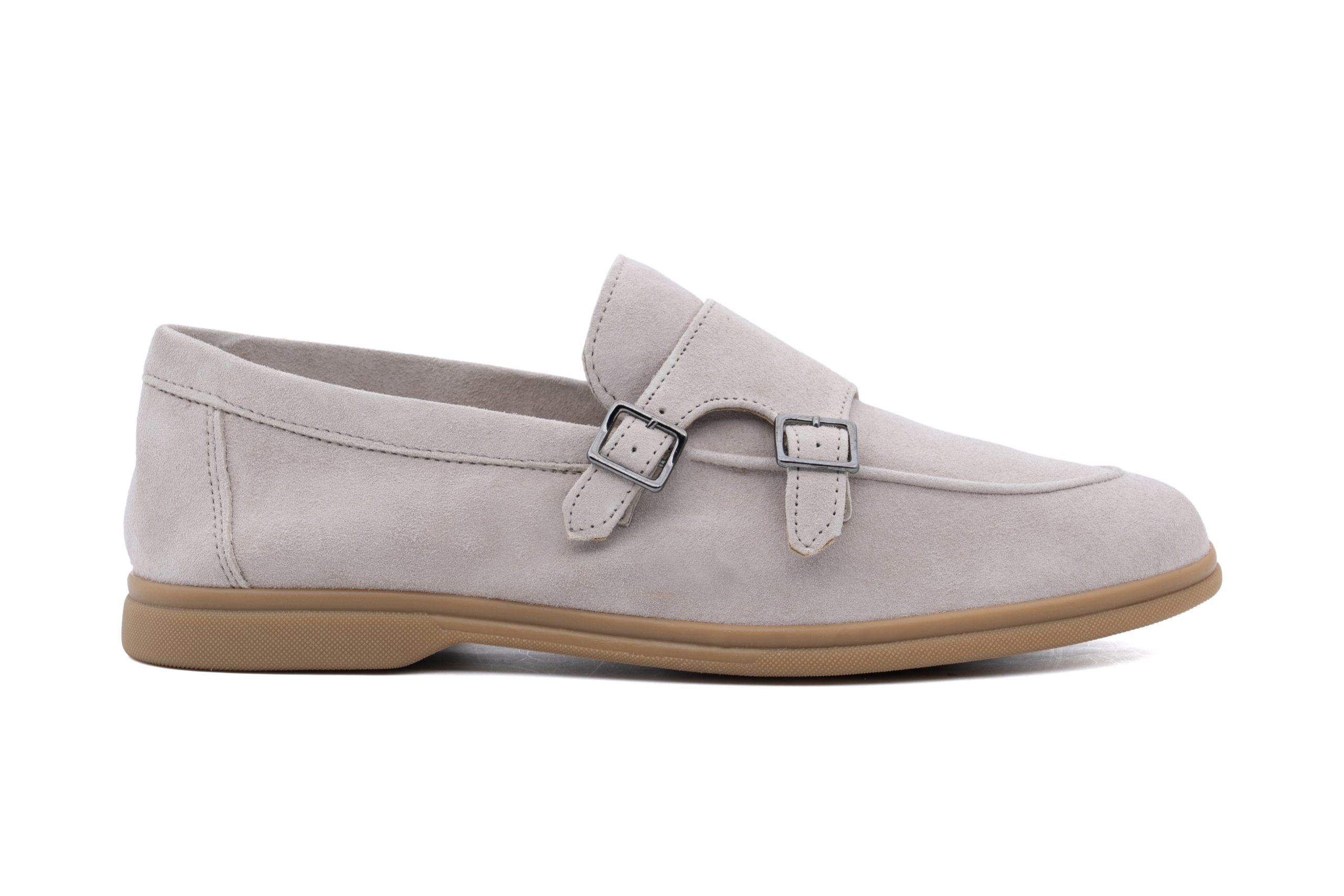 Mocassino doppia fibbia in suede - immagine 2